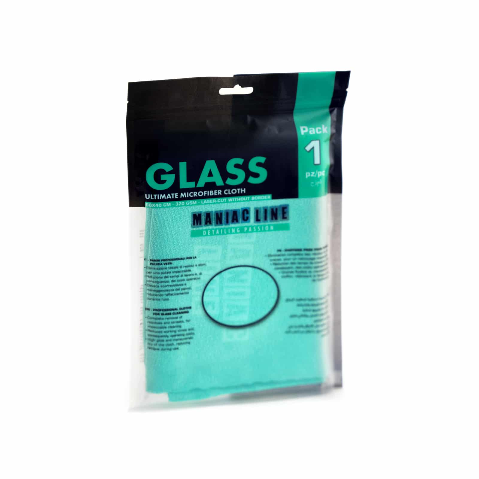 Maniac Line Glasdoek - Ultra microvezel